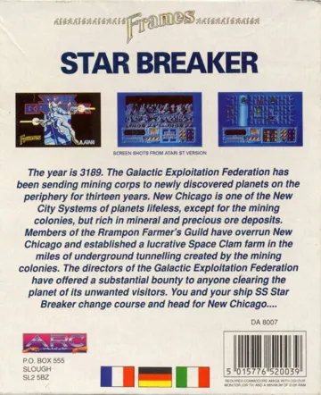 Star Breaker box cover back